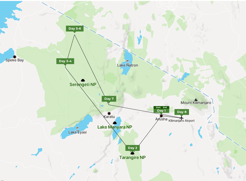 Tour map